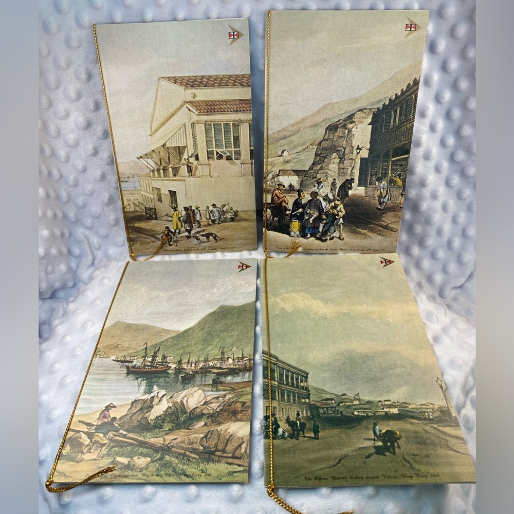 Unique Vintage Set of Four (4) Cathay Pacific Airways Menus circa 1950’s-1960’s